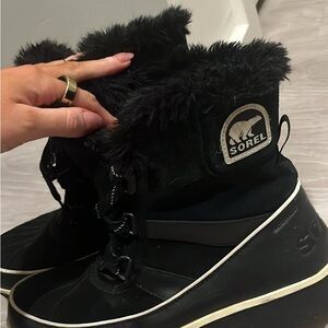 Sorel Women's Black Fur-Lined Boots